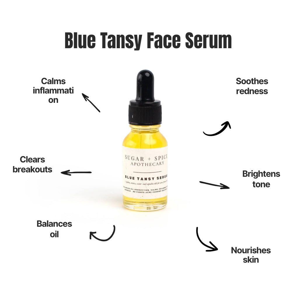 Blue Tansy Face Serum for Sensitive, Acne-Prone Skin