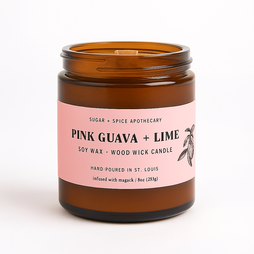 Soy Wax + Wood Wick Candle