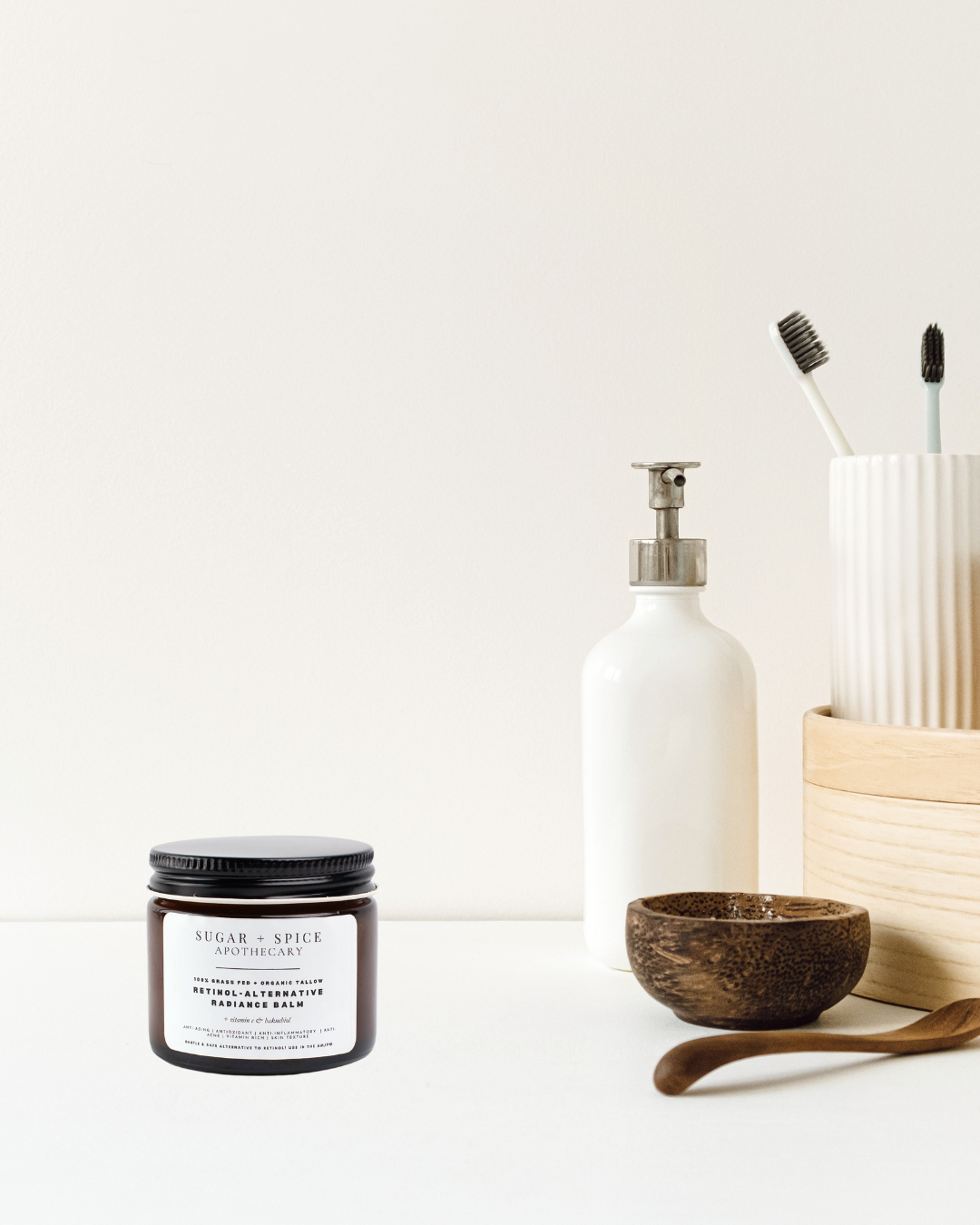 Tallow PM 5-1 Retinol-Alternative Night Repair Balm with Bakuchoil and Vitamin C