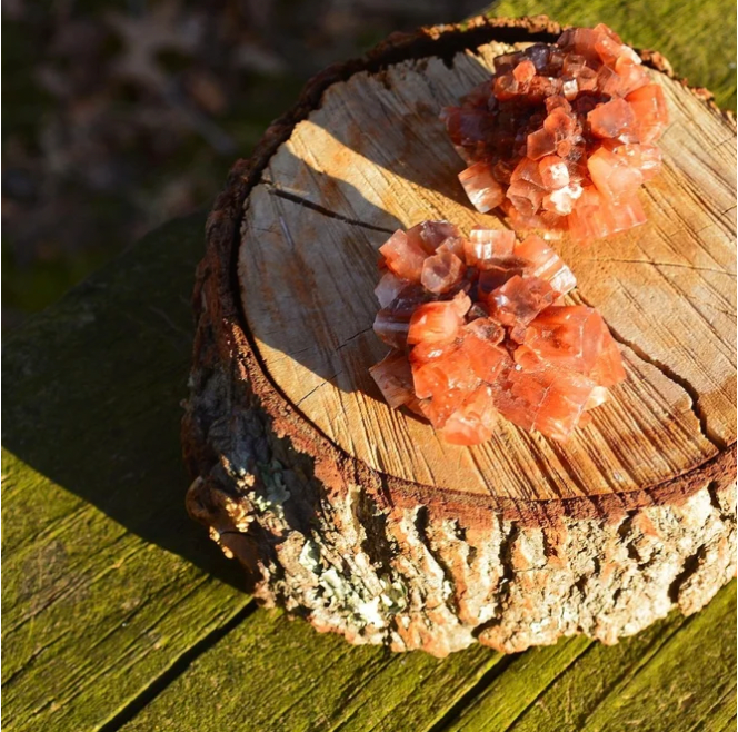 Aragonite Clusters from Morocco