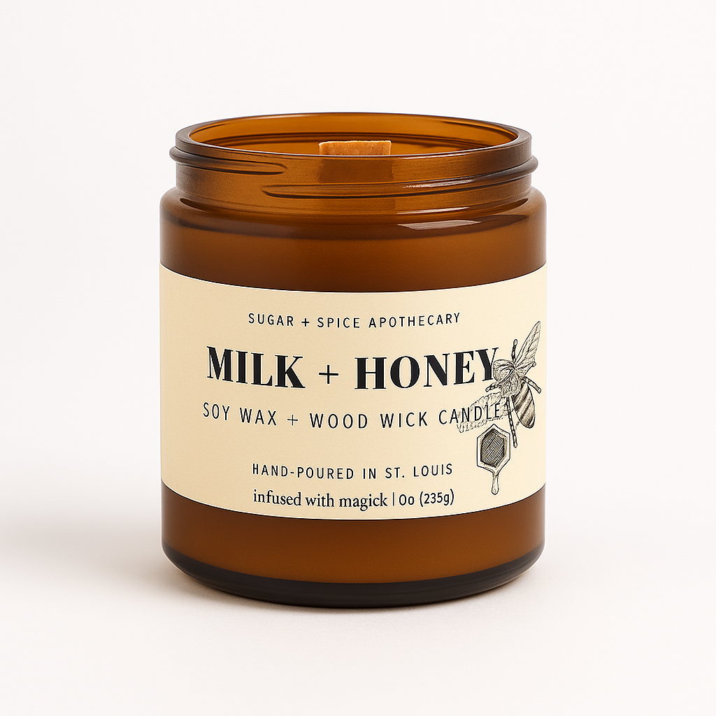 Soy Wax + Wood Wick Candle